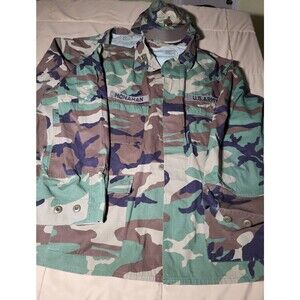 Vintage U.S. Army Camo BDU Jacket – Major Rank  “MONAHAN” Name Tape – 80s/90s